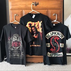NWOT Ozzy, Slayer, Slipknot Tour Tees